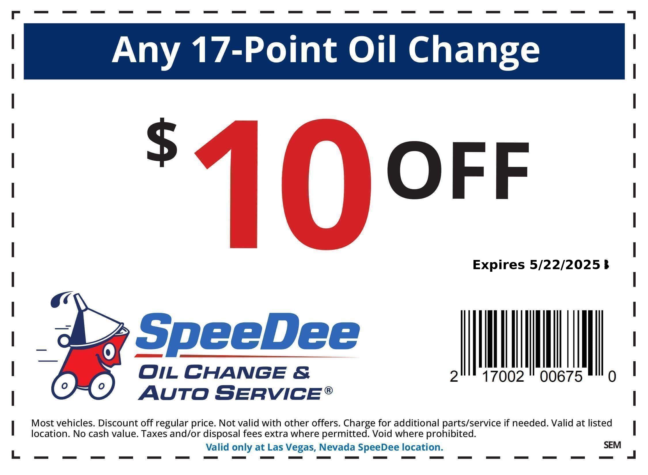 SpeeDee Oil Offers