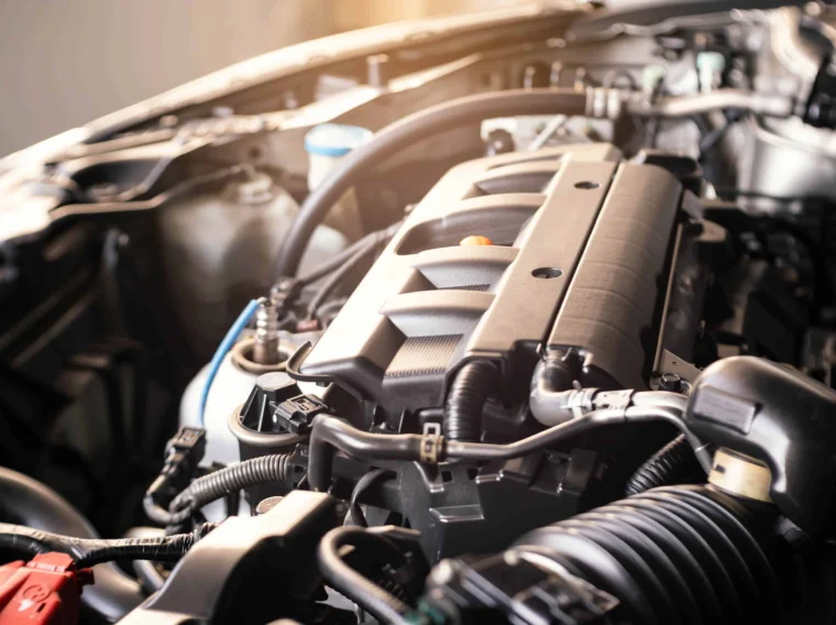 Details of modern car engine.